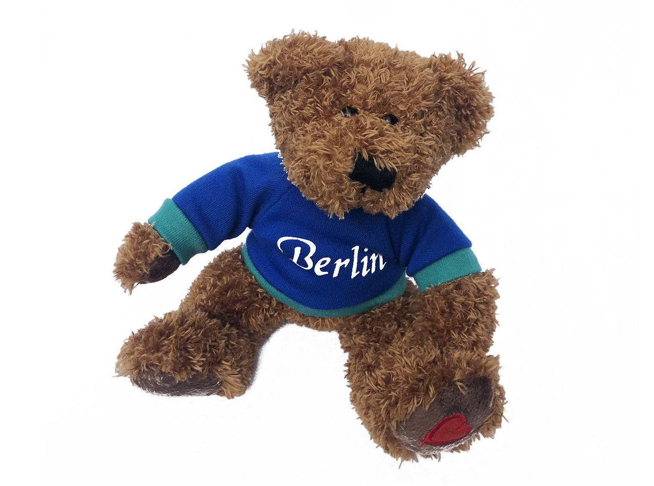 Berliner Glücksbärchi mit blauem Pulli
